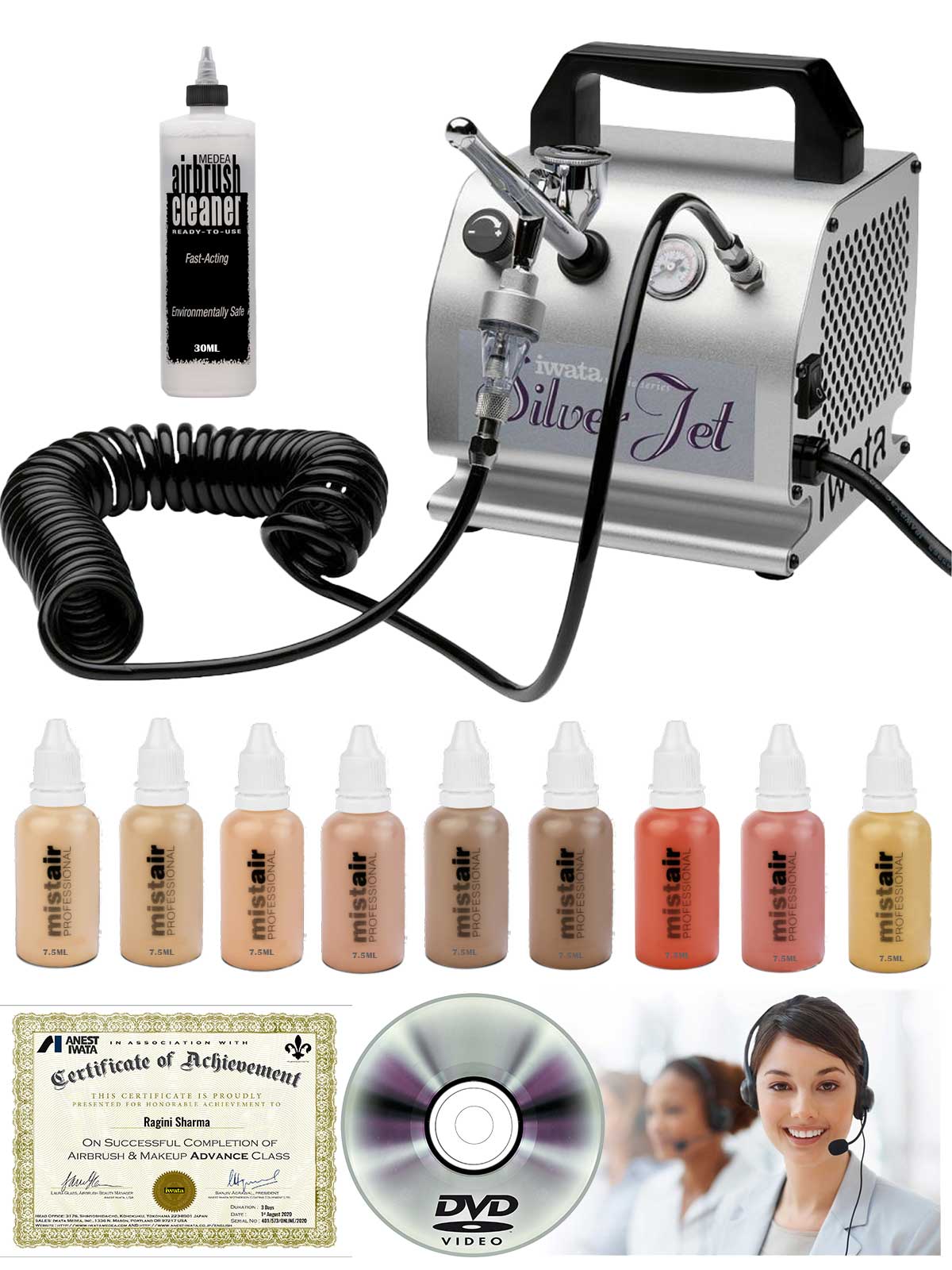 Iwata Silver Jet Compressor, Wedding, Airbrush Makeup, Tanning